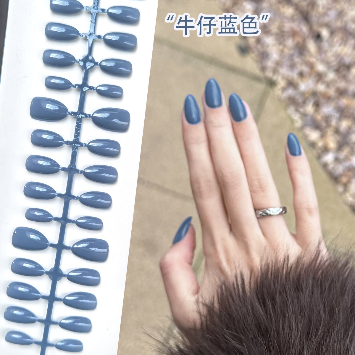 Wholesale Cross-Border Hot-Selling Wearable Nails Almond Nails Realistic Short Handmade Wearable Nail Tips Stickers Export Wholesale Factory