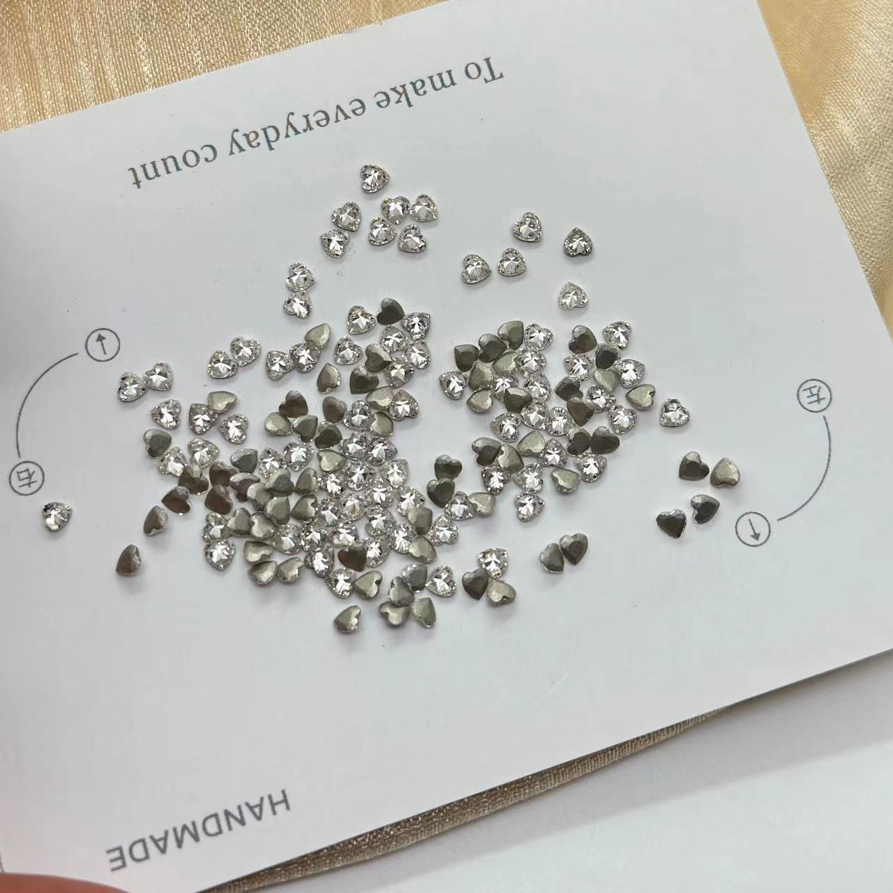 Wholesale 5A Nail Art Accessories Beveled Flat Zircon Transparent White Mini Small High-Quality Super Shiny