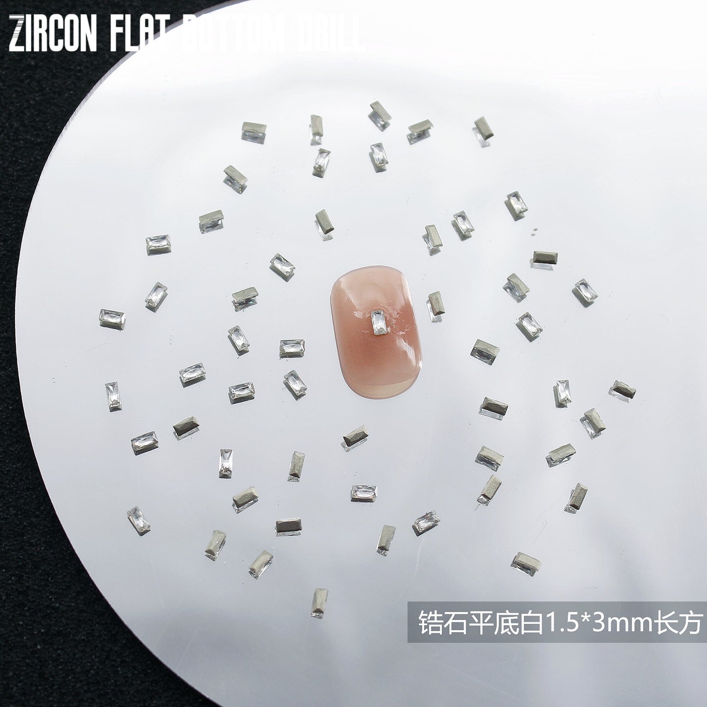 5A Mini Flat Bottom Beveled Zircon Nail Art Accessories Sparkling Snowflake Diamond-shaped Marquise Zircon Irregular Diamond Nail Decorations