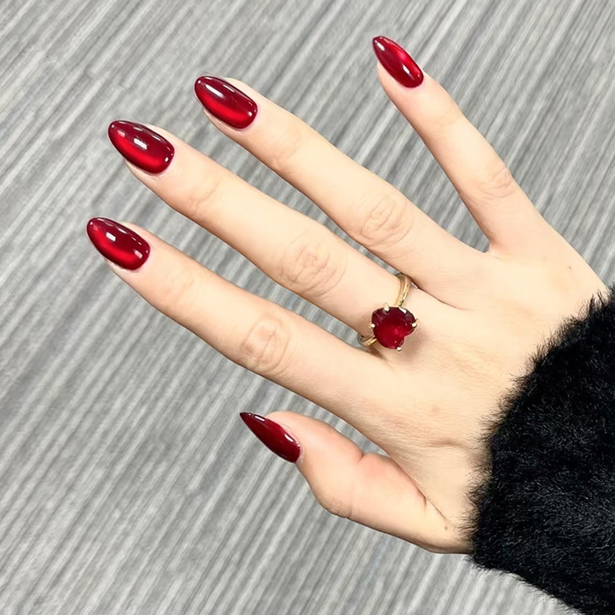 Wholesale Cross-Border Hot-Selling Wearable Nails Almond Nails Realistic Short Handmade Wearable Nail Tips Stickers Export Wholesale Factory