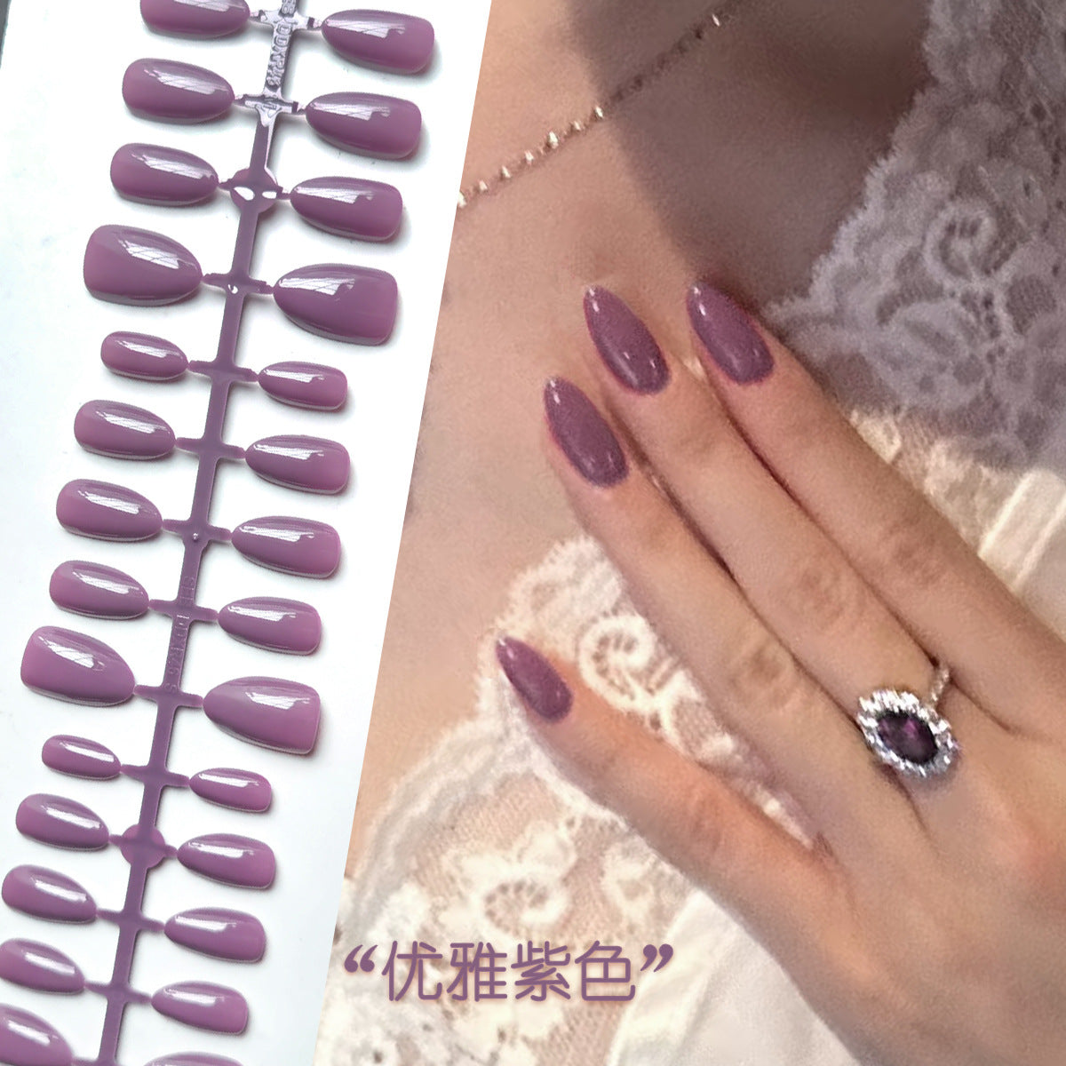 Wholesale Cross-Border Hot-Selling Wearable Nails Almond Nails Realistic Short Handmade Wearable Nail Tips Stickers Export Wholesale Factory