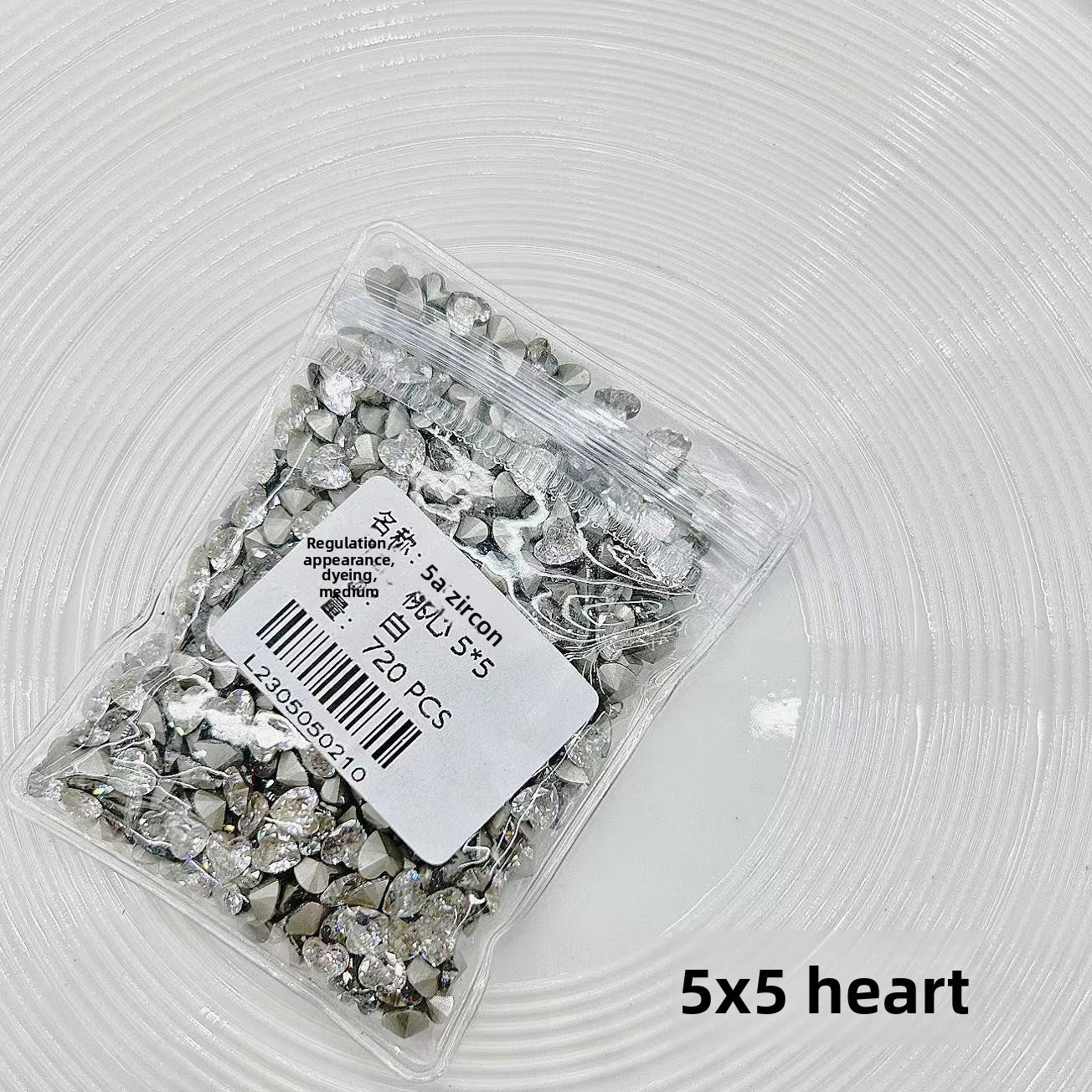 5A Medium Zircon Rose Cut Nail Art Rhinestones Sparkling Pointed Bottom Plated Wheat Spike Nail Rhinestones Decorations Wholesale