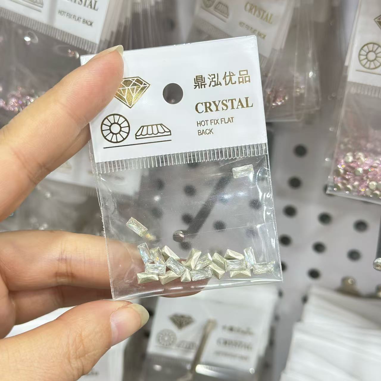 5A Medium Zircon Rose Cut Nail Art Rhinestones Sparkling Pointed Bottom Plated Wheat Spike Nail Rhinestones Decorations Wholesale