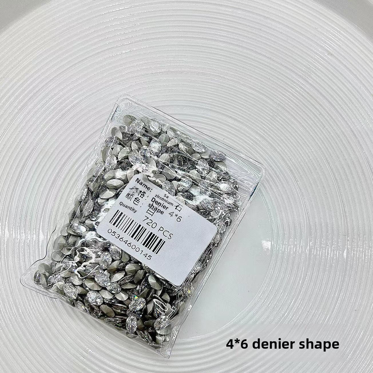5A Medium Zircon Rose Cut Nail Art Rhinestones Sparkling Pointed Bottom Plated Wheat Spike Nail Rhinestones Decorations Wholesale