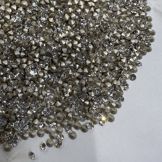 Manufacturer Wholesale New 99% Imitation Austrian Crystal Jewelry DIY Nail Art Pointed Flat Top 33 Faceted Rhinestones