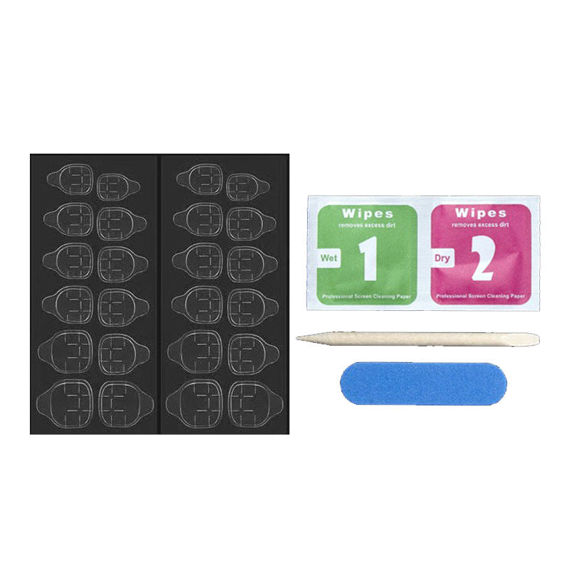 Nail Tool Kit Wearable Nails Finger Nails Jelly Glue Stickers Yellow Glue Files Cleaning Cotton
