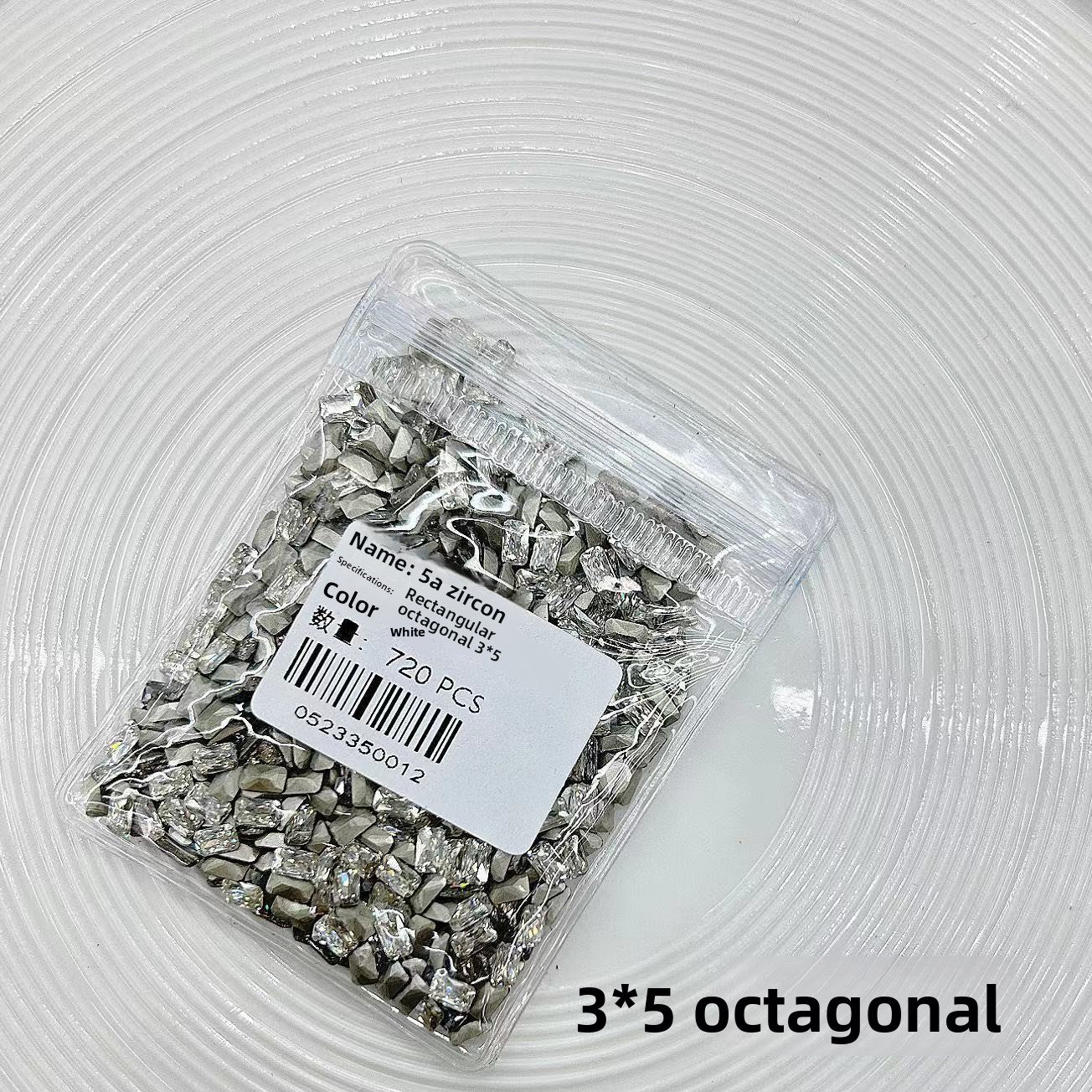 5A Medium Zircon Rose Cut Nail Art Rhinestones Sparkling Pointed Bottom Plated Wheat Spike Nail Rhinestones Decorations Wholesale
