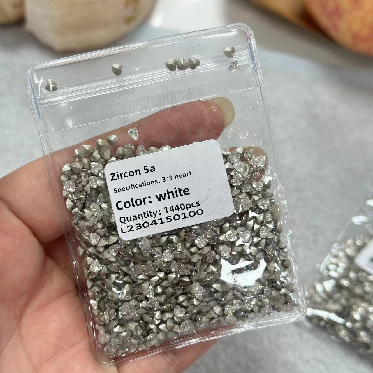 Mini Small Pointed Bottom Irregular White Fat Square Water Drop Horse Eye 5A Zircon Nail Art Accessories Wholesale