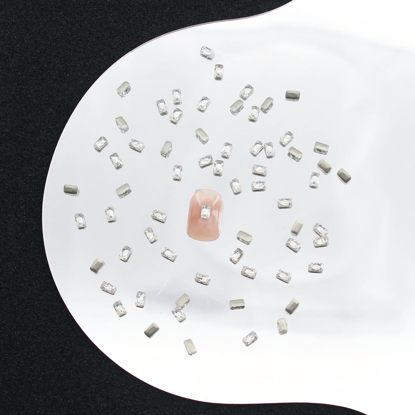 5A Mini Flat Bottom Beveled Zircon Nail Art Accessories Sparkling Snowflake Diamond-shaped Marquise Zircon Irregular Diamond Nail Decorations