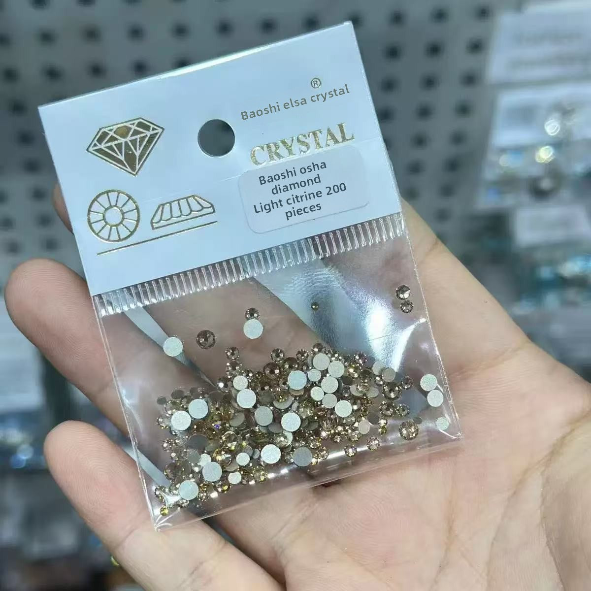 Super Shiny Flat Colorful Round Nail Art Rhinestones 33 Cut Mixed Crushed Rhinestones Nail Stickers Rhinestone Decorations