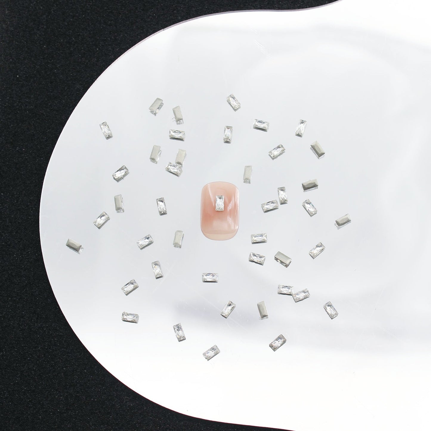 5A Mini Flat Bottom Beveled Zircon Nail Art Accessories Sparkling Snowflake Diamond-shaped Marquise Zircon Irregular Diamond Nail Decorations