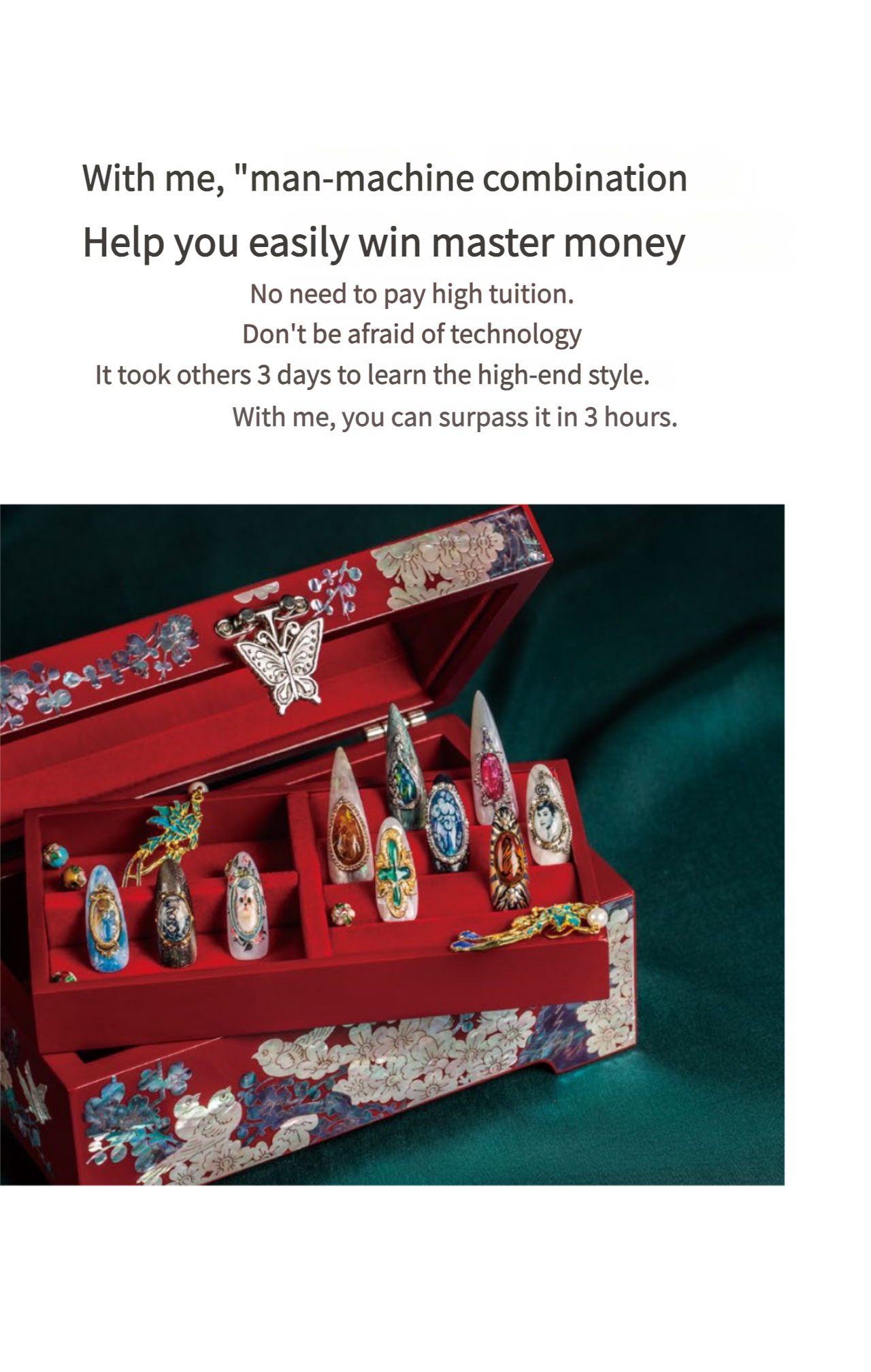 Automatic Nail Art  Printer（No Blades inside，dont worry)Suitable for nail studios, individual entrepreneurs, online store operators, and nail art enthusiasts.
