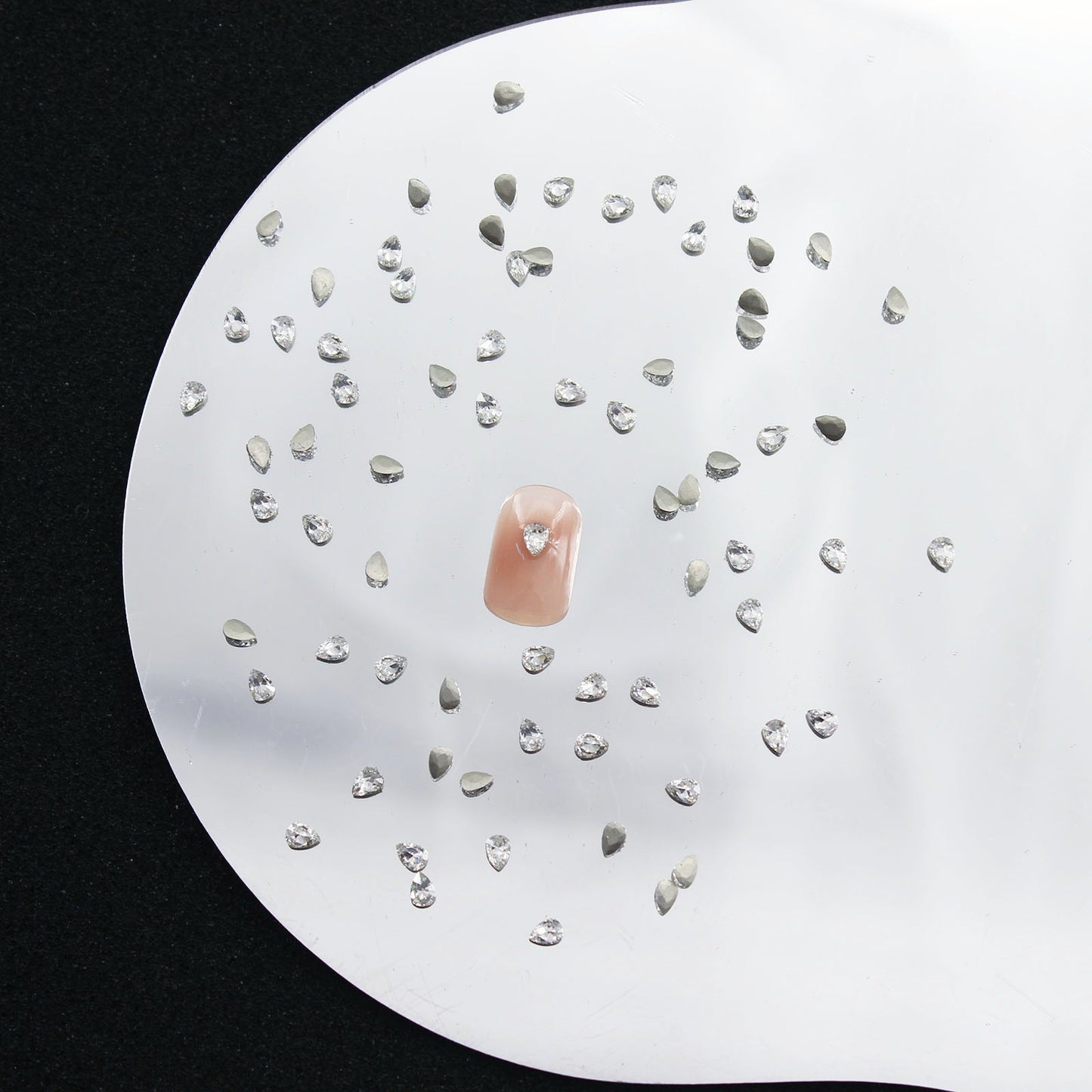 5A Mini Flat Bottom Beveled Zircon Nail Art Accessories Sparkling Snowflake Diamond-shaped Marquise Zircon Irregular Diamond Nail Decorations