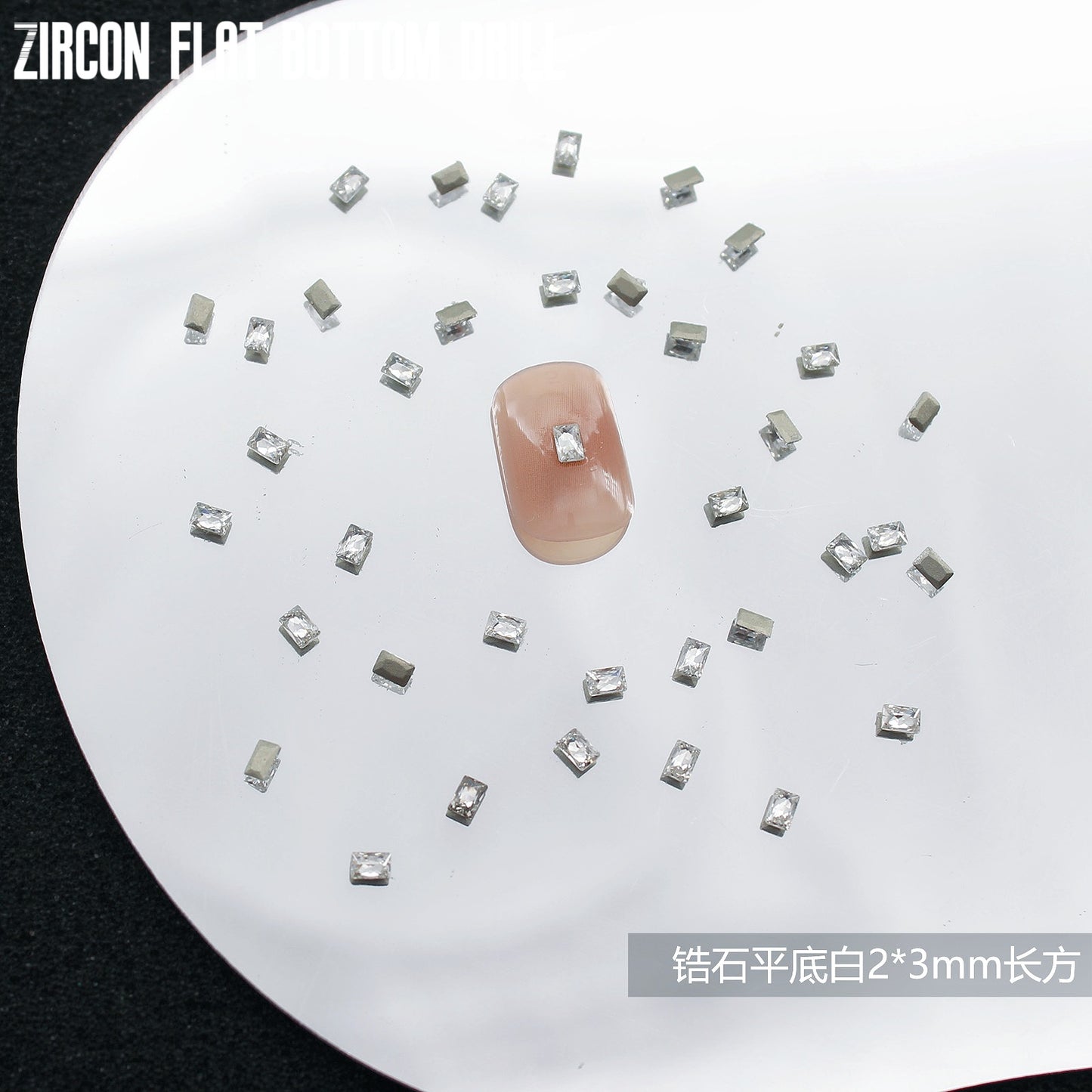 5A Mini Flat Bottom Beveled Zircon Nail Art Accessories Sparkling Snowflake Diamond-shaped Marquise Zircon Irregular Diamond Nail Decorations