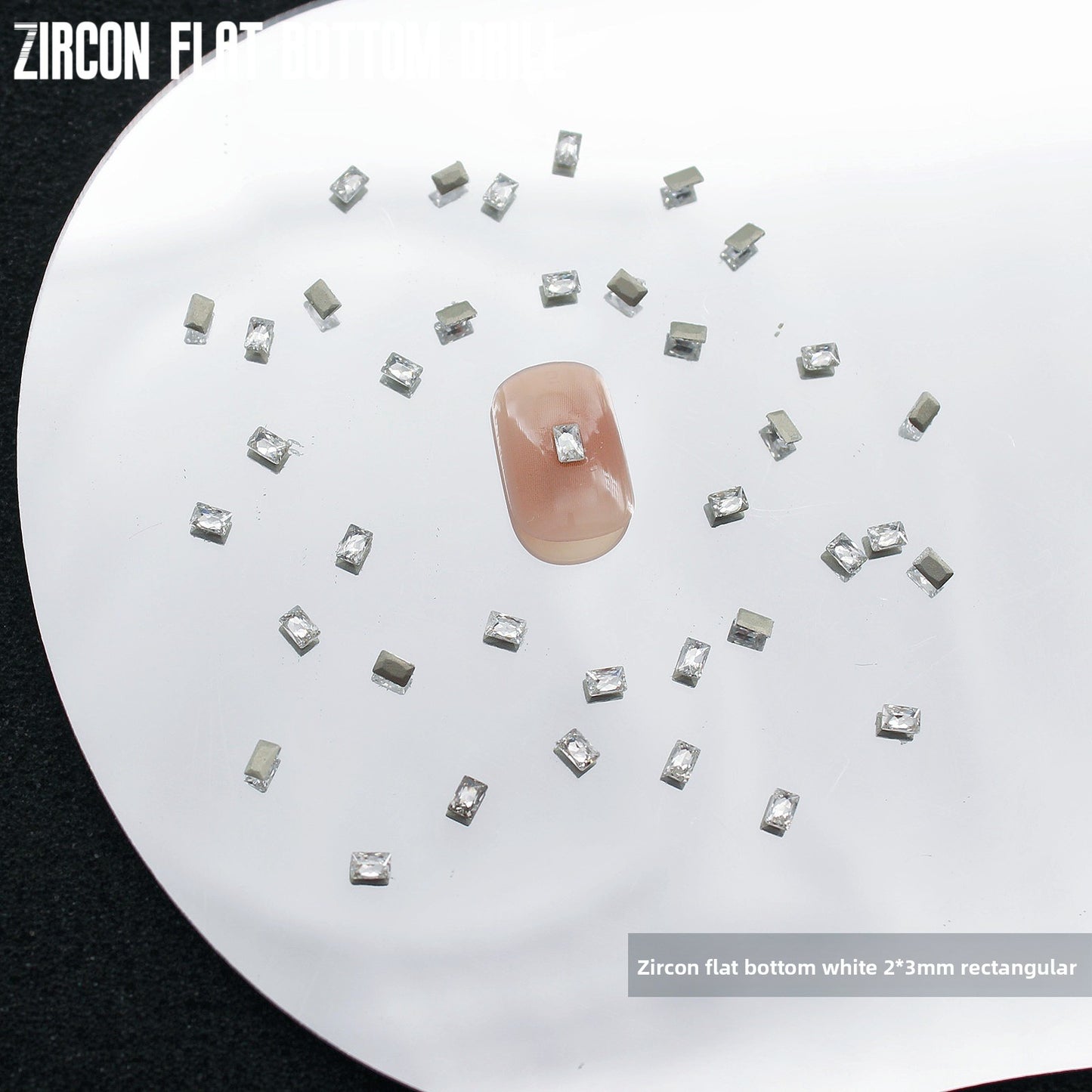 5A Mini Flat Bottom Beveled Zircon Nail Art Accessories Sparkling Snowflake Diamond-shaped Marquise Zircon Irregular Diamond Nail Decorations