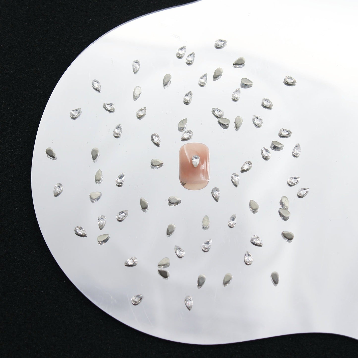 5A Mini Flat Bottom Beveled Zircon Nail Art Accessories Sparkling Snowflake Diamond-shaped Marquise Zircon Irregular Diamond Nail Decorations