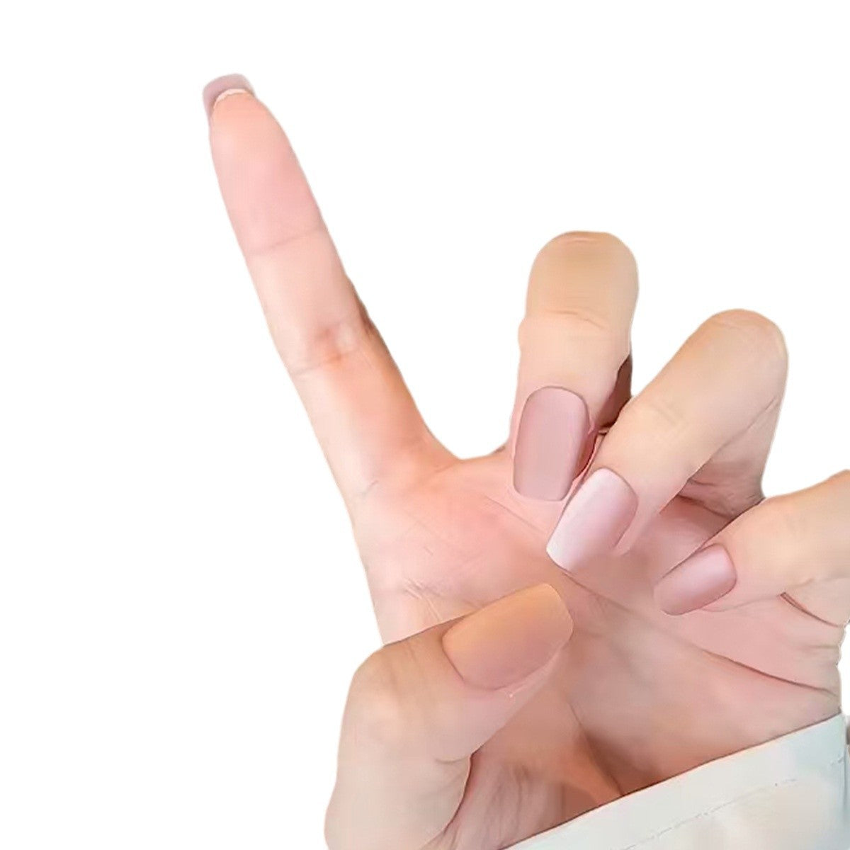 30Velvet Matte Frosted Coffee Cat Eye Wearable Nails Short Green Enhancing Fairness ins Wind Nail Stickers Fake Nails